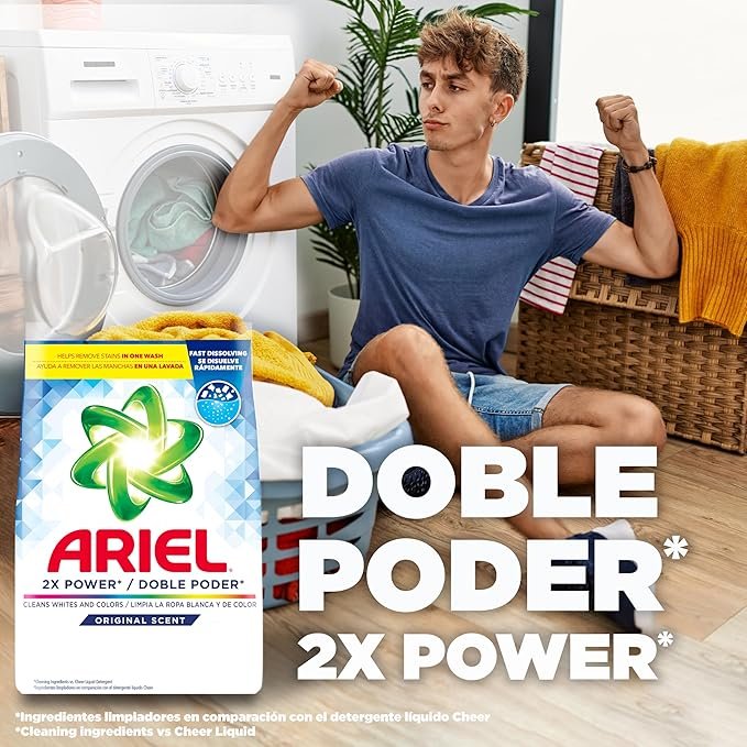 Ariel Powder Laundry Detergent, Original Scent, 211 oz, 132 Loads - Image 5