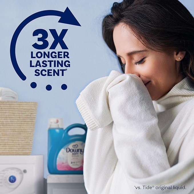 Downy Liquid Fabric Softener, April Fresh 2-in-1 Fresh & Soft - Image 4