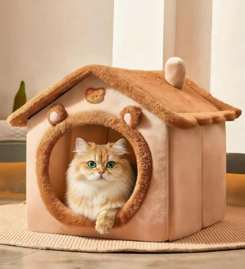 Cat Bed Cave Cute Bear Shape Cat Beds